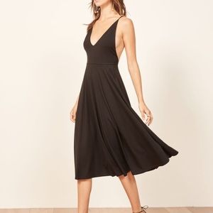 NEW Reformation Dolce Vita Dress Black XS